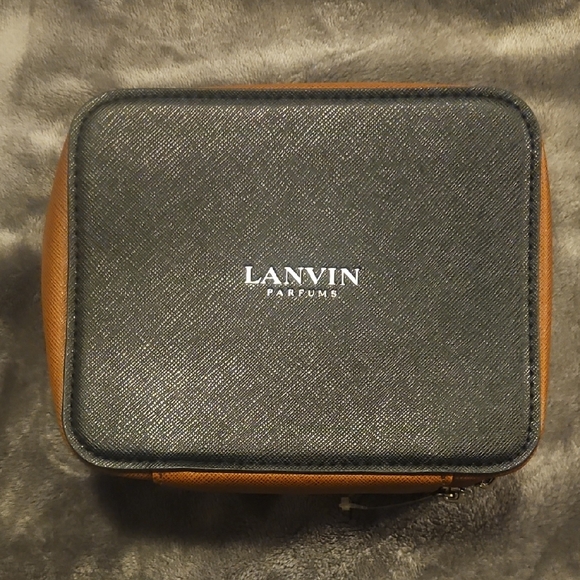 Lanvin Other - Lanvin Black and Brown Saffiano Toiletry Case